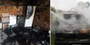 Incêndio em camionete atinge residência na localidade de Boa Vista em Içara
