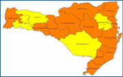 Coronavírus em SC: Matriz de risco mostra 12 regiões em situação grave