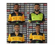 Tigre apresenta os jogadores Helder, Gustavo, Léo e Mateus Anderson