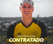 Diretoria do Criciúma Esporte Clube contrata meia Dudu para a temporada