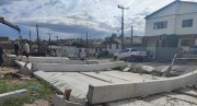 Ventos fortes provocam queda de parede em pavilh&atilde;o no Munic&iacute;pio de I&ccedil;ara (SC)