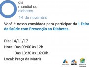 Siderópolis realiza Primeira Feira da Saúde com prevenção ao Diabetes