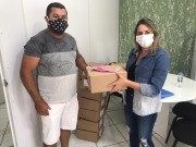 Secretaria de Saúde recebe doação de máscaras da empresa Giassi.com
