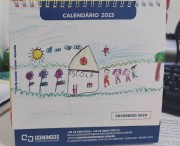 Alunos da Educação Infantil tem desenhos selecionados para calendário de empresa 