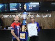 Equipe de karat&ecirc; Team Everaldo recebe mo&ccedil;&atilde;o pela conquista do Brasileiro