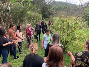 Comitiva de Içara conhece atividades orgânicas em Porto Belo