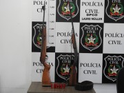 Polícia Civil de Lauro Müller apreende arma e munições