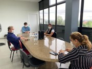 Dalvania e Ressler se reúnem com representantes do Hospital São Donato