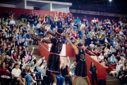 Harlem Globetrotters encanta p&uacute;blico de Crici&uacute;ma (SC) em turn&ecirc; pelo Brasil