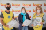 Secretaria de Saúde de Içara recebe doação de 70 máscaras do Lions e Sinplasc