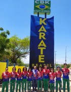 Atletas do karatê de Içara estão competindo no Ceará