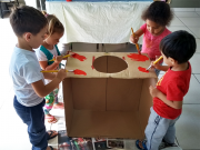 Grupo três do CEI Afasc Urda Joana Joaquim realiza projeto “Brincando de Casinha”