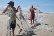 Pescaria rende uma tonelada em Balneário Rincão