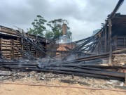 Bombeiros atendem ocorrência de incêndio em olaria no Município de Içara