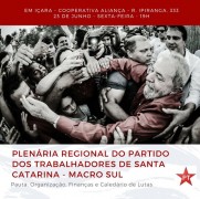 PT/SC realiza grande encontro de lideran&ccedil;as na regi&atilde;o Sul