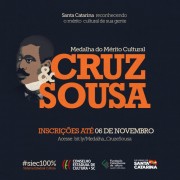 Aberta consulta pública para escolha de agraciados com a Medalha Cruz e Sousa 2020
