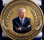 Legislativo entrega a Medalha do M&eacute;rito Empresarial Zefiro Giassi 