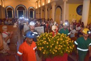 Mineiros s&atilde;o homenageados em missa na Bas&iacute;lica em I&ccedil;ara (SC)