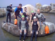 Projeto Nadando Pelos Cartões Postais volta aos treinos em Rio Grande do Sul
