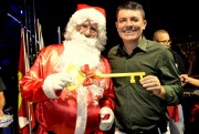 Sider&oacute;polis (SC) celebra a chegada do Papai Noel com fanfarra 
