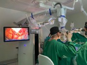 Neurocirurgia de tumor cerebral é realizada com equipamento de ponta único em SC