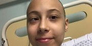 Nicole Pereira de Oliveir de 14 anos precisa de ajuda para vencer a leucemia