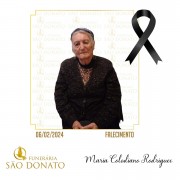 JI News e Funerária São Donato registram o falecimento de Maria Colodiano Rodrigues