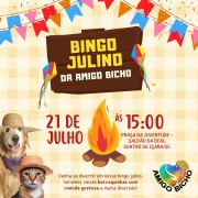 ONG Amigo Bicho realiza Bingo Julino no pavilhão da Dfai em Içara (SC)