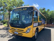Secretaria de Educação de Siderópolis recebe ônibus escolar do Governo de SC