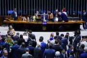 Vitória do Marco Temporal na Câmara Federal em Brasília (DF)