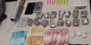 PM encontra ecstasy, cocaína e maconha em residência utilizada para tráfico
