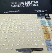 PM apreende adolescente por suspeita de tr&aacute;fico de drogas em I&ccedil;ara (SC)