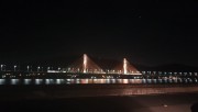 Maio Amarelo: luzes da ponte Anita Garibaldi em Laguna trocam de cor 