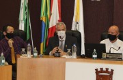 Prefeito Cancellier abre os trabalhos no Legislativo Municipal em Urussanga