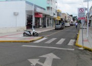 Prefeitura de Jacinto Machado realiza pintura nas ruas