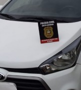 Carro clonado é apreendido pela Polícia Civil  na cidade de Içara