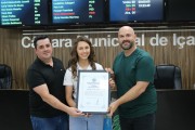 Rafaela Ferreira a nova piloto da F1 Academy recebe mo&ccedil;&atilde;o do Legislativo i&ccedil;arense