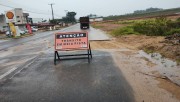 Chuva impede colocação de asfalto na Rodovia Ângelo Zilli em Içara