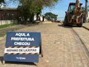 Governo de I&ccedil;ara (SC) inicia recupera&ccedil;&atilde;o de ruas com lajotas nos bairros