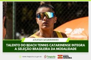 Laura Amorim representa Santa Catarina na sele&ccedil;&atilde;o brasileira de beach tennis
