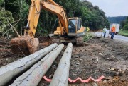 Equipe técnica fiscaliza obras de interligação de gás canalizado na Serra de SC