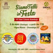 Atrações confirmadas para o "Siamo Tutti in Festa"