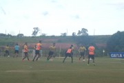 Crici&uacute;ma treina forte a parte t&aacute;tica no Centro de Treinamento