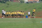 Intenso treino t&eacute;cnico do Tigre no Centro de Treinamento