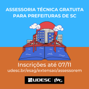 Udesc oferece gratuitamente assessoria em gestão pública a prefeituras