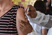 Idosos de 62 anos receberam a vacina em Siderópolis 
