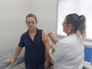 Departamento de Saúde de Maracajá (SC) imuniza 130 pessoas no Dia D