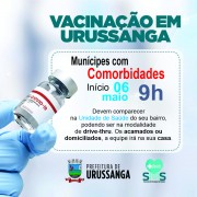 Vacinação dos munícipes com comorbidades em Urussanga
