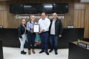 Campe&atilde;s no Rodeio em Jaguaruna (SC) recebem mo&ccedil;&otilde;es do Legislativo i&ccedil;arense