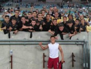 Garotos do Sub-13 do Tigre assistem jogo no Maracanã